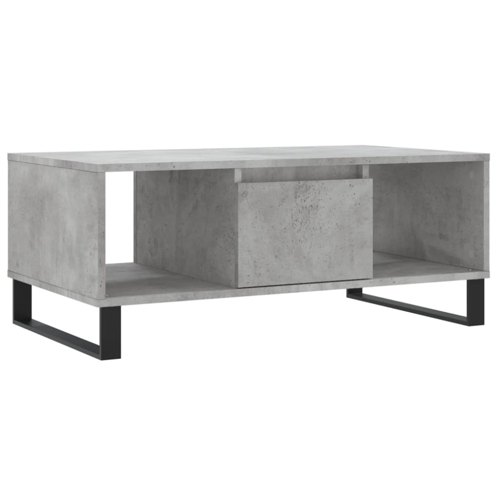 vidaXL Măsuță de cafea, gri beton, 90x50x36,5 cm, lemn compozit