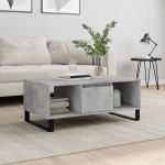 vidaXL Măsuță de cafea, gri beton, 90x50x36,5 cm, lemn compozit vidaXL Măsuță de cafea, gri beton, 90x50x36,5 cm, lemn compozit