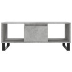 vidaXL Măsuță de cafea, gri beton, 90x50x36,5 cm, lemn compozit vidaXL Măsuță de cafea, gri beton, 90x50x36,5 cm, lemn compozit