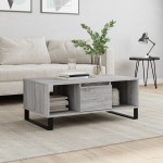 vidaXL Măsuță de cafea, gri sonoma, 90x50x36,5 cm, lemn prelucrat vidaXL Măsuță de cafea, gri sonoma, 90x50x36,5 cm, lemn prelucrat