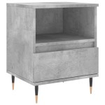 vidaXL Noptiere, 2 buc., gri beton, 40x35x50 cm, lemn compozit