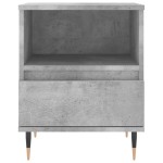 vidaXL Noptiere, 2 buc., gri beton, 40x35x50 cm, lemn compozit