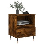 vidaXL Noptiere, 2 buc., stejar fumuriu, 40x35x50 cm, lemn compozit vidaXL Noptiere, 2 buc., stejar fumuriu, 40x35x50 cm, lemn compozit