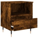 vidaXL Noptiere, 2 buc., stejar fumuriu, 40x35x50 cm, lemn compozit vidaXL Noptiere, 2 buc., stejar fumuriu, 40x35x50 cm, lemn compozit