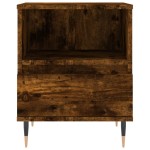 vidaXL Noptiere, 2 buc., stejar fumuriu, 40x35x50 cm, lemn compozit vidaXL Noptiere, 2 buc., stejar fumuriu, 40x35x50 cm, lemn compozit