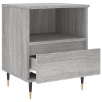 vidaXL Noptiere, 2 buc., gri sonoma, 40x35x50 cm, lemn compozit vidaXL Noptiere, 2 buc., gri sonoma, 40x35x50 cm, lemn compozit