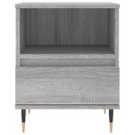 vidaXL Noptiere, 2 buc., gri sonoma, 40x35x50 cm, lemn compozit vidaXL Noptiere, 2 buc., gri sonoma, 40x35x50 cm, lemn compozit