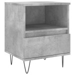 vidaXL Noptiere, 2 buc., gri beton, 40x35x50 cm, lemn compozit