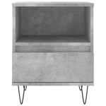 vidaXL Noptiere, 2 buc., gri beton, 40x35x50 cm, lemn compozit