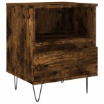 vidaXL Noptiere, 2 buc., stejar fumuriu, 40x35x50 cm, lemn compozit vidaXL Noptiere, 2 buc., stejar fumuriu, 40x35x50 cm, lemn compozit