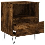 vidaXL Noptiere, 2 buc., stejar fumuriu, 40x35x50 cm, lemn compozit vidaXL Noptiere, 2 buc., stejar fumuriu, 40x35x50 cm, lemn compozit