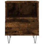 vidaXL Noptiere, 2 buc., stejar fumuriu, 40x35x50 cm, lemn compozit vidaXL Noptiere, 2 buc., stejar fumuriu, 40x35x50 cm, lemn compozit