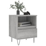 vidaXL Noptiere, 2 buc., gri sonoma, 40x35x50 cm, lemn compozit vidaXL Noptiere, 2 buc., gri sonoma, 40x35x50 cm, lemn compozit