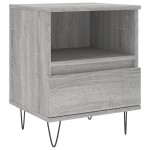 vidaXL Noptiere, 2 buc., gri sonoma, 40x35x50 cm, lemn compozit vidaXL Noptiere, 2 buc., gri sonoma, 40x35x50 cm, lemn compozit