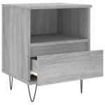 vidaXL Noptiere, 2 buc., gri sonoma, 40x35x50 cm, lemn compozit vidaXL Noptiere, 2 buc., gri sonoma, 40x35x50 cm, lemn compozit