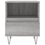 vidaXL Noptiere, 2 buc., gri sonoma, 40x35x50 cm, lemn compozit vidaXL Noptiere, 2 buc., gri sonoma, 40x35x50 cm, lemn compozit