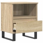 vidaXL Noptiere, 2 buc., stejar sonoma, 40x35x50 cm, lemn compozit vidaXL Noptiere, 2 buc., stejar sonoma, 40x35x50 cm, lemn compozit
