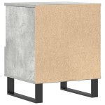vidaXL Noptieră, gri beton, 40x35x50 cm, lemn compozit