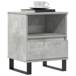 vidaXL Noptiere, 2 buc., gri beton, 40x35x50 cm, lemn compozit