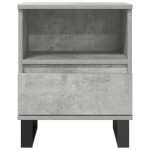 vidaXL Noptiere, 2 buc., gri beton, 40x35x50 cm, lemn compozit