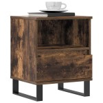 vidaXL Noptiere, 2 buc., stejar fumuriu, 40x35x50 cm, lemn compozit vidaXL Noptiere, 2 buc., stejar fumuriu, 40x35x50 cm, lemn compozit