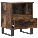 vidaXL Noptiere, 2 buc., stejar fumuriu, 40x35x50 cm, lemn compozit vidaXL Noptiere, 2 buc., stejar fumuriu, 40x35x50 cm, lemn compozit