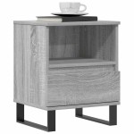 vidaXL Noptiere, 2 buc., gri sonoma, 40x35x50 cm, lemn compozit vidaXL Noptiere, 2 buc., gri sonoma, 40x35x50 cm, lemn compozit
