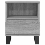 vidaXL Noptiere, 2 buc., gri sonoma, 40x35x50 cm, lemn compozit vidaXL Noptiere, 2 buc., gri sonoma, 40x35x50 cm, lemn compozit