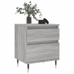 vidaXL Noptiere, 2 buc., gri sonoma, 40x35x50 cm, lemn compozit vidaXL Noptiere, 2 buc., gri sonoma, 40x35x50 cm, lemn compozit