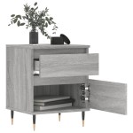 vidaXL Noptiere, 2 buc., gri sonoma, 40x35x50 cm, lemn compozit vidaXL Noptiere, 2 buc., gri sonoma, 40x35x50 cm, lemn compozit