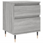 vidaXL Noptiere, 2 buc., gri sonoma, 40x35x50 cm, lemn compozit vidaXL Noptiere, 2 buc., gri sonoma, 40x35x50 cm, lemn compozit