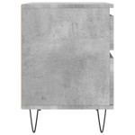 vidaXL Noptieră, gri beton, 40x35x50 cm, lemn compozit