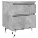 vidaXL Noptiere, 2 buc., gri beton, 40x35x50 cm, lemn compozit