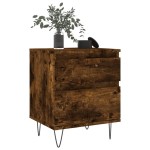 vidaXL Noptiere, 2 buc., stejar fumuriu, 40x35x50 cm, lemn compozit vidaXL Noptiere, 2 buc., stejar fumuriu, 40x35x50 cm, lemn compozit