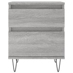 vidaXL Noptiere, 2 buc., gri sonoma, 40x35x50 cm, lemn compozit vidaXL Noptiere, 2 buc., gri sonoma, 40x35x50 cm, lemn compozit