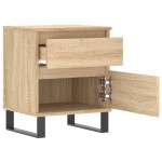 vidaXL Noptiere, 2 buc., stejar sonoma, 40x35x50 cm, lemn compozit vidaXL Noptiere, 2 buc., stejar sonoma, 40x35x50 cm, lemn compozit