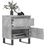 vidaXL Noptiere, 2 buc., gri beton, 40x35x50 cm, lemn compozit vidaXL Noptiere, 2 buc., gri beton, 40x35x50 cm, lemn compozit