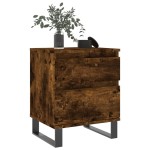 vidaXL Noptiere, 2 buc., stejar fumuriu, 40x35x50 cm, lemn compozit vidaXL Noptiere, 2 buc., stejar fumuriu, 40x35x50 cm, lemn compozit