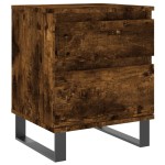 vidaXL Noptiere, 2 buc., stejar fumuriu, 40x35x50 cm, lemn compozit vidaXL Noptiere, 2 buc., stejar fumuriu, 40x35x50 cm, lemn compozit