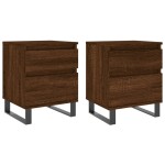 vidaXL Noptiere, 2 buc., stejar maro, 40x35x50 cm, lemn compozit