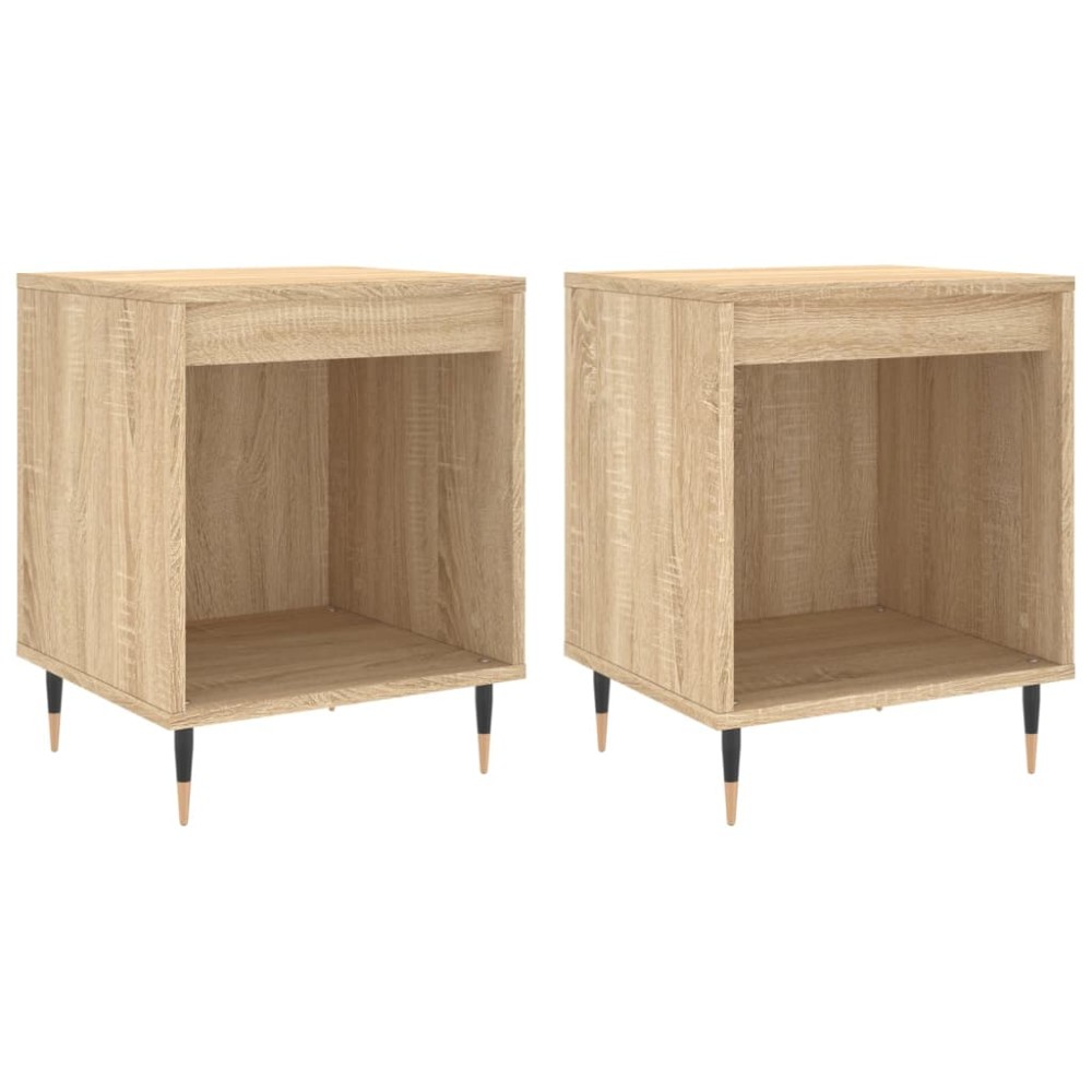vidaXL Noptiere, 2 buc., stejar sonoma, 40x35x50 cm, lemn compozit