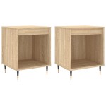 vidaXL Noptiere, 2 buc., stejar sonoma, 40x35x50 cm, lemn compozit