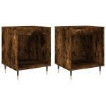 vidaXL Noptiere, 2 buc., stejar fumuriu, 40x35x50 cm, lemn compozit vidaXL Noptiere, 2 buc., stejar fumuriu, 40x35x50 cm, lemn compozit