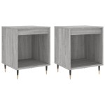 vidaXL Noptiere, 2 buc., gri sonoma, 40x35x50 cm, lemn compozit vidaXL Noptiere, 2 buc., gri sonoma, 40x35x50 cm, lemn compozit