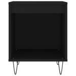 vidaXL Noptieră, negru, 40x35x50 cm, lemn prelucrat