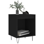 vidaXL Noptiere, 2 buc., negru, 40x35x50 cm, lemn compozit vidaXL Noptiere, 2 buc., negru, 40x35x50 cm, lemn compozit