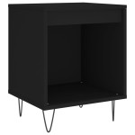 vidaXL Noptiere, 2 buc., negru, 40x35x50 cm, lemn compozit vidaXL Noptiere, 2 buc., negru, 40x35x50 cm, lemn compozit