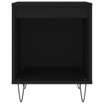 vidaXL Noptiere, 2 buc., negru, 40x35x50 cm, lemn compozit vidaXL Noptiere, 2 buc., negru, 40x35x50 cm, lemn compozit