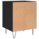 vidaXL Noptiere, 2 buc., negru, 40x35x50 cm, lemn compozit vidaXL Noptiere, 2 buc., negru, 40x35x50 cm, lemn compozit