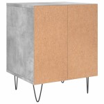 vidaXL Noptieră, gri beton, 40x35x50 cm, lemn compozit